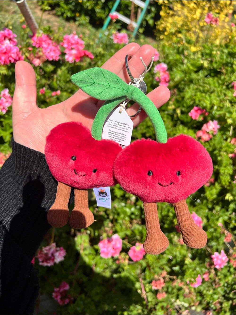 CHERRIES PLUSH KEYCHAIN